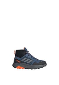 Adidas - Buty trailowe dla dzieci adidas Terrex Trailmaker Mid Rain.Rdy. Kolor: pomarańczowy, wielokolorowy, szary, niebieski. Model: Adidas Terrex #1