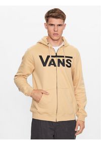 Vans Bluza Mn Vans Classic Zip Hoodie Ii VN0A456C Beżowy Classic Fit. Kolor: beżowy. Materiał: bawełna