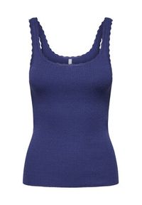 only - ONLY Top Gemma 15314659 Niebieski Regular Fit. Kolor: niebieski. Materiał: wiskoza #7