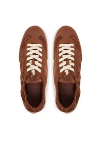 Polo Ralph Lauren Sneakersy 804972893002 Brązowy. Kolor: brązowy. Materiał: zamsz, skóra