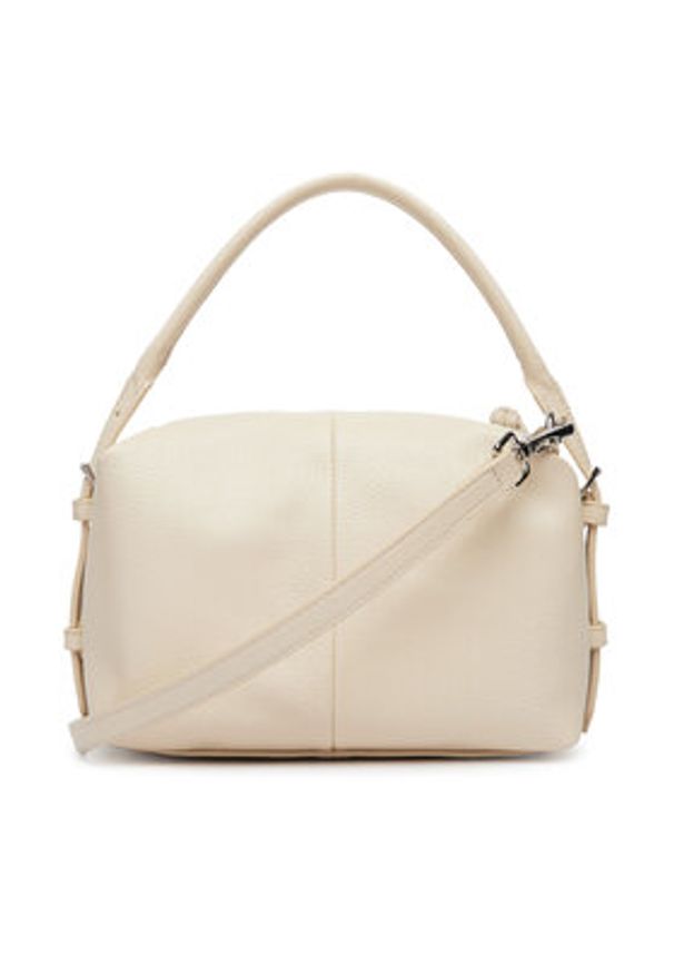 Tommy Jeans Torebka Tjw Bold Camera Bag AW0AW18470 Écru. Kolor: kremowy. Materiał: skórzane