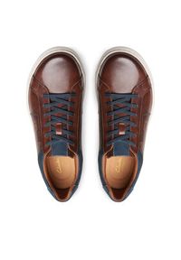Clarks Sneakersy Mapstone Lace 26176886 Brązowy. Kolor: brązowy. Materiał: skóra #5