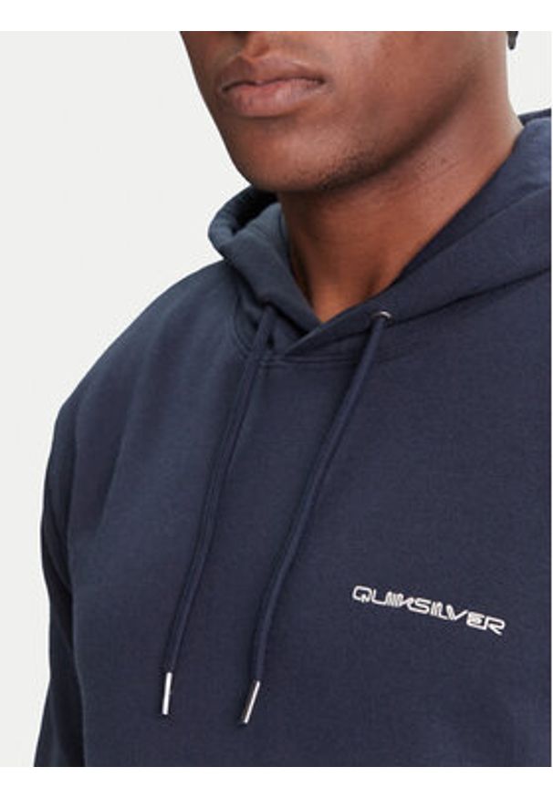 Quiksilver Bluza Graphic Hoodie EQYFT05131 Granatowy Regular Fit. Kolor: niebieski. Materiał: bawełna