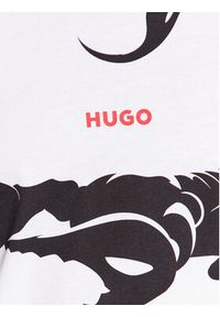 Hugo T-Shirt Darpione 50498196 Biały Regular Fit. Kolor: biały. Materiał: bawełna