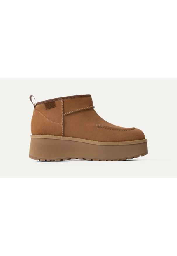 Ugg - Buty zimowe damskie UGG Cityfunc Ultra Mini Boot. Kolor: brązowy. Sezon: zima