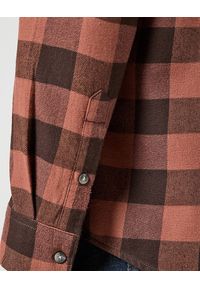 Wrangler - MĘSKA KOSZULA KRATA WRANGLER 1 PKT SHIRT ROOT BEER CHECK 112357381