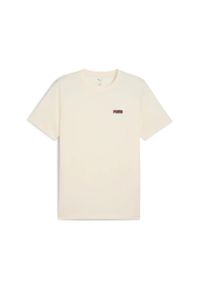 Koszulka z małym logo Puma N° 1 Essentials. Kolor: beżowy, biały, wielokolorowy. Sport: bieganie #1