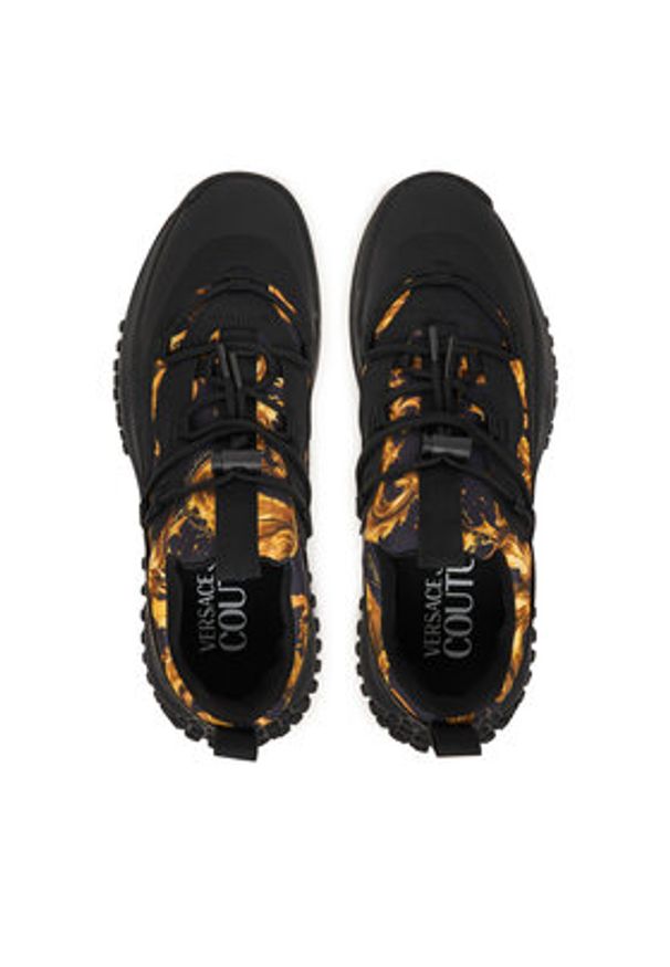 Versace Jeans Couture Sneakersy 80YA3SN2 Czarny. Kolor: czarny. Materiał: materiał