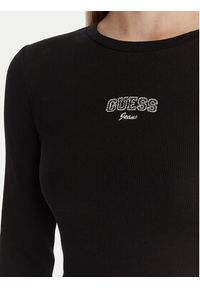 Guess Jeans T-Shirt W6RP22 KA0H1 Czarny Slim Fit. Kolor: czarny. Materiał: bawełna #4
