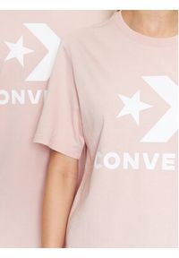 Converse T-Shirt Standard Fit Center Front Large Logo Star Chev Ss Tee 10025458-A09 Różowy Regular Fit. Kolor: różowy. Materiał: bawełna #5
