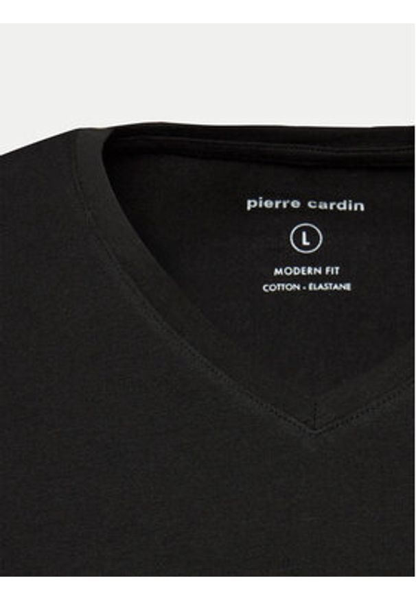 Pierre Cardin Komplet 2 t-shirtów 29991.000.9000 Czarny Modern Fit. Kolor: czarny. Materiał: bawełna