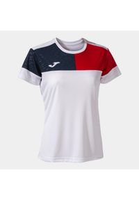 Sportowa T-Shirt Damska Joma XL - Biała/Czerwona Oddychająca i Stylowa. Kolor: wielokolorowy, biały, czerwony. Sport: piłka nożna #1