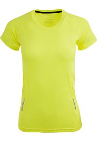 JUMPERS - Damska żółta koszulka sportowa 2XL - Oddychająca i Szybkoschnąca. Kolor: żółty. Materiał: poliester. Sport: piłka nożna