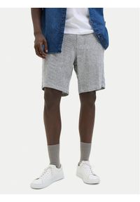 Jack & Jones - Jack&Jones Szorty materiałowe Tace Mykonos 12269376 Niebieski Tapered Fit. Kolor: niebieski. Materiał: len