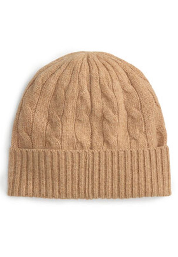 Polo Ralph Lauren Czapka 455981442004 Brązowy. Kolor: brązowy. Materiał: wełna