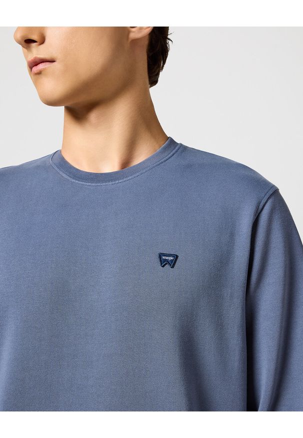 Wrangler - WRANGLER MĘSKA BLUZA SIGN OFF CREW Grisallie 112357335 W6589008823
