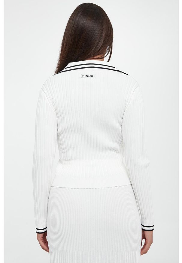 Pinko - Sweter damski prązowany Linosa PINKO