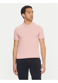 BOSS Polo Passenger 50507803 Różowy Slim Fit. Typ kołnierza: polo. Kolor: różowy. Materiał: bawełna