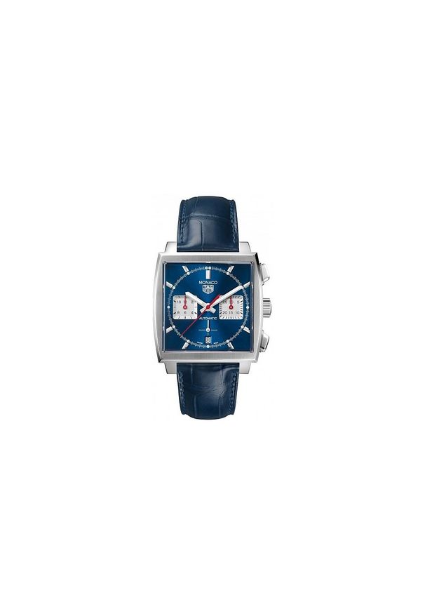 TAG HEUER ZEGAREK MONACO CBL2111.FC6453. Materiał: skóra. Styl: klasyczny, elegancki