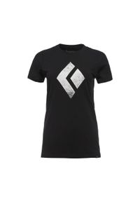 Koszulka sportowa damaska Black Diamond CHALKED UP TEE z krótkim rękawem. Kolor: czarny. Długość rękawa: krótki rękaw. Długość: krótkie