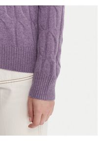 TOMMY HILFIGER - Tommy Hilfiger Sweter WW0WW43586 Fioletowy Regular Fit. Kolor: fioletowy. Materiał: wełna
