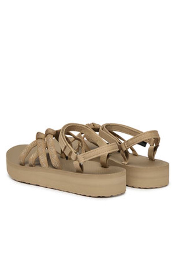 Teva Sandały Midform Kena Slim 1173494 Beżowy. Kolor: beżowy. Materiał: materiał