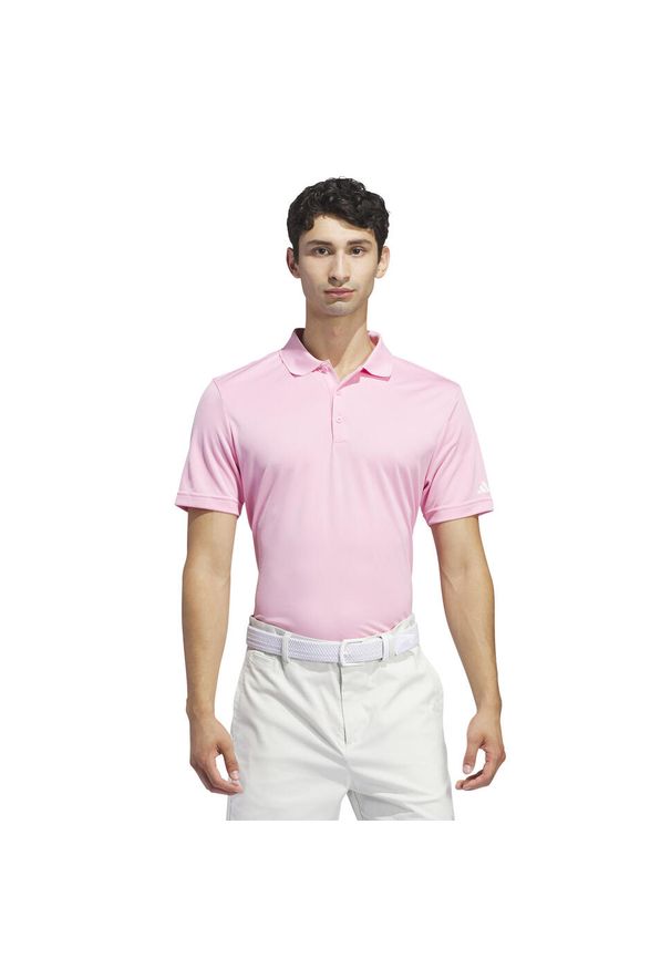 Adidas - Polo adidas Adi Performance. Typ kołnierza: polo. Kolor: różowy. Styl: klasyczny, sportowy