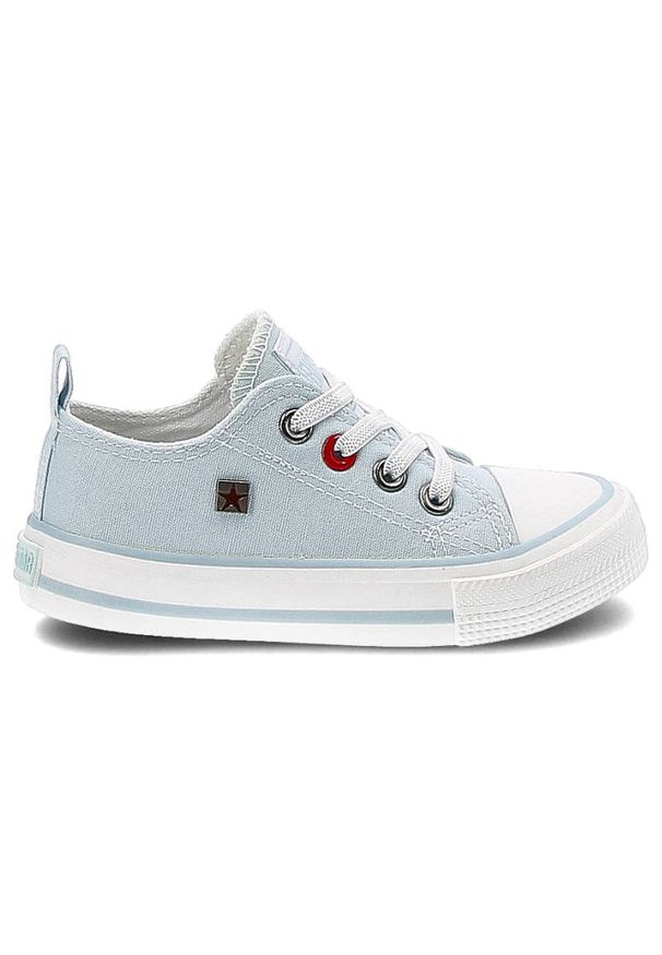 Big-Star - Niebieskie Trampki Big Star Dziecięce Wsuwane Buty. Zapięcie: bez zapięcia. Kolor: niebieski. Materiał: materiał, guma. Szerokość cholewki: normalna. Styl: młodzieżowy