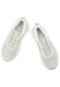 Sneakersy damskie Rieker, nowoczesna forma z lekkiej oddychającej cholewki zapewniająca wygodę amortyzowana podeszwa sportowy charakter, szare, W3504. Okazja: na co dzień. Zapięcie: sznurówki. Kolor: szary. Materiał: materiał. Szerokość cholewki: normalna #6