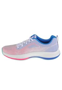 skechers - Buty do biegania damskie, Skechers Go Run Pulse - Get Moving. Zapięcie: sznurówki. Kolor: biały, różowy, wielokolorowy. Materiał: tkanina, materiał. Szerokość cholewki: normalna. Sport: turystyka piesza, bieganie