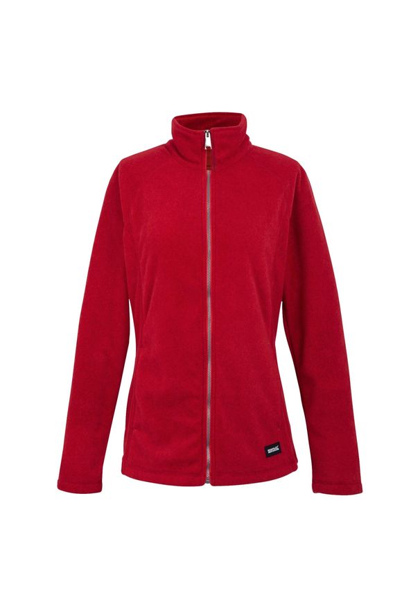 DARE 2B - Bluza Polarowa Damska Pełen Suwak Mayse. Kolor: czerwony. Materiał: polar. Sezon: zima