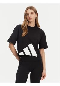 Adidas - adidas T-Shirt Essentials Big Logo Boyfriend JG8736 Czarny Loose Fit. Kolor: czarny. Materiał: bawełna #1