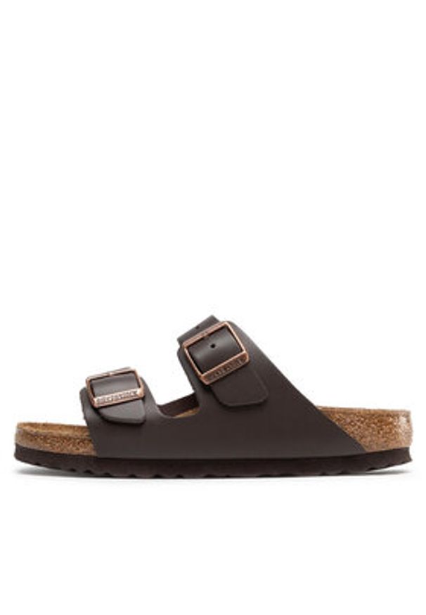 Birkenstock Klapki Arizona Bs 0051103 Brązowy. Kolor: brązowy. Materiał: skóra