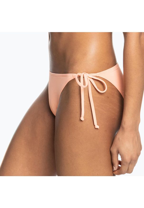 Roxy - Dół od stroju kąpielowego ROXY Beach Classics. Kolor: różowy. Materiał: tkanina, nylon