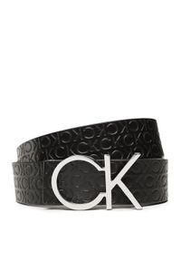 Calvin Klein Pasek Damski K60K610156 Czarny. Kolor: czarny. Materiał: skóra #1