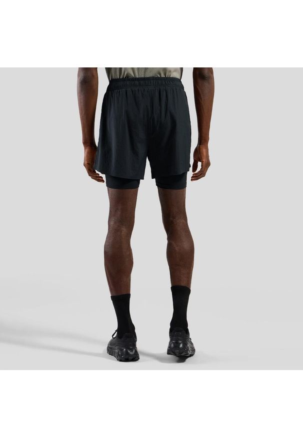 Spodenki męskie Odlo ZEROWEIGHT 5 INCH 2-in-1 short. Kolor: czarny. Sport: bieganie