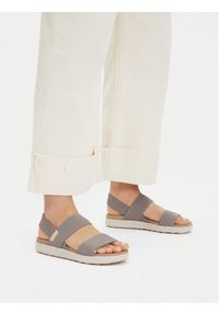 keen - Keen Sandały Elle Backstrap 1027160 Beżowy. Kolor: beżowy. Materiał: materiał #1