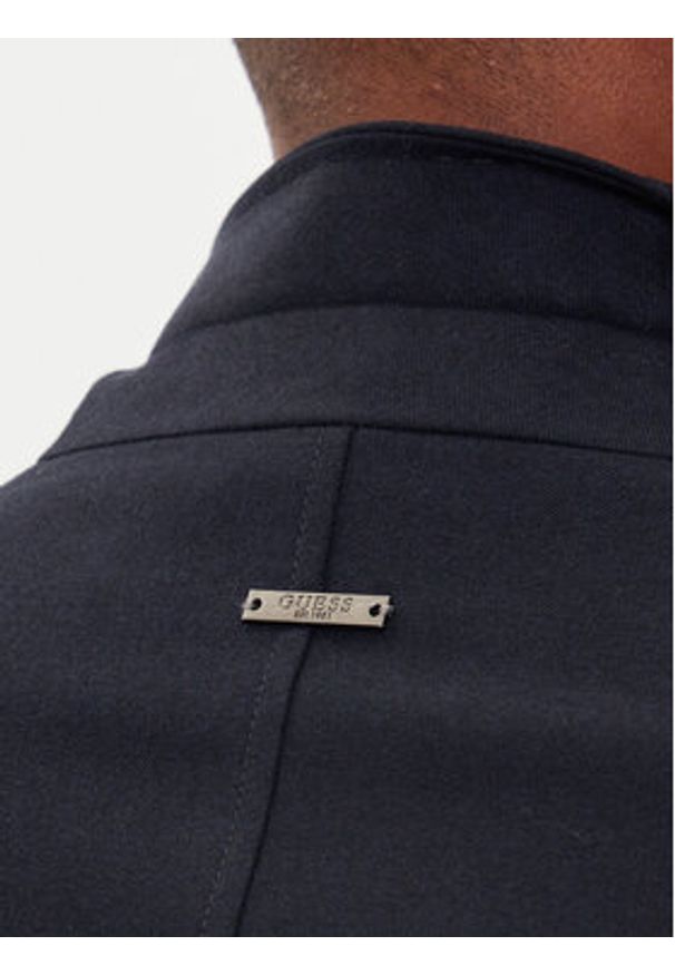 Guess Marynarka M5BN85 WJ010 Beżowy Slim Fit. Kolor: beżowy. Materiał: wiskoza