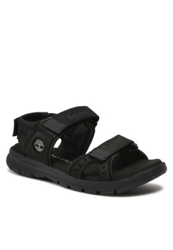 Timberland Sandały Governor's Island 3 Strap TB0A1QYZ001 Czarny. Kolor: czarny. Materiał: nubuk, skóra