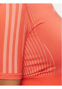 Adidas - adidas Koszulka techniczna Aeroknit HY3842 Pomarańczowy Tight Fit. Kolor: pomarańczowy. Materiał: syntetyk #4