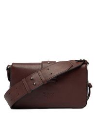 Pinko - PINKO Torebka Love One Slouchy Zip Mini AI 25-26 PLTT 105345 A2JG Brązowy. Kolor: brązowy. Materiał: skórzane #4