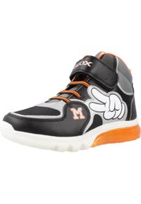 Geox - Buty GEOX J CIBERDRON Czarny. Kolor: czarny. Materiał: syntetyk, tkanina. Sport: turystyka piesza