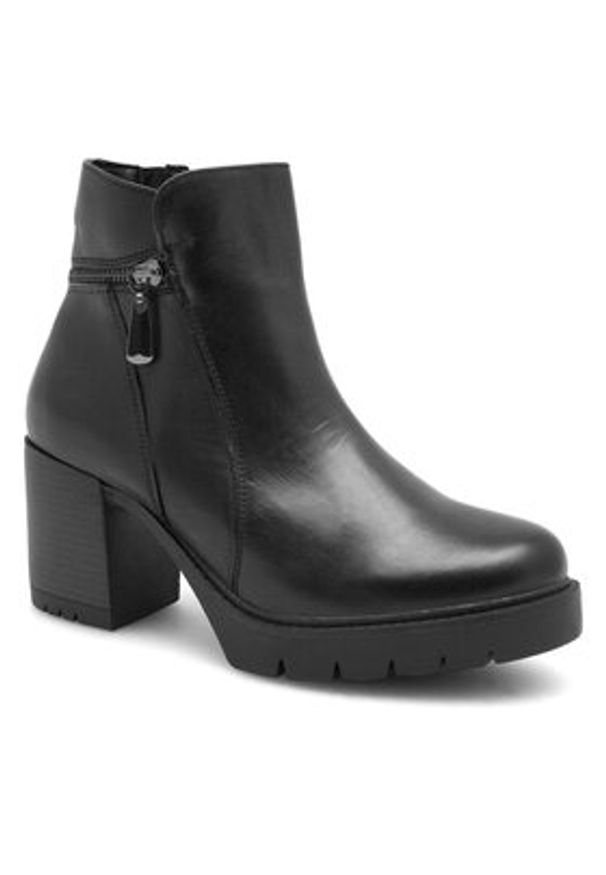 Lasocki Botki WIKI EST-WIKI-01 Czarny. Kolor: czarny. Materiał: skóra