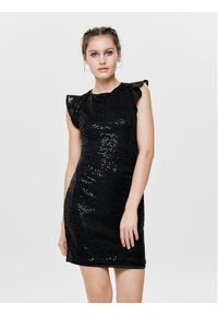 only - ONLY Sukienka koktajlowa 15164310 Czarny Regular Fit. Kolor: czarny. Styl: wizytowy