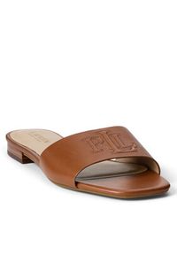 Lauren Ralph Lauren - LAUREN RALPH LAUREN Klapki 802959142002 Brązowy. Kolor: brązowy. Materiał: skóra #4