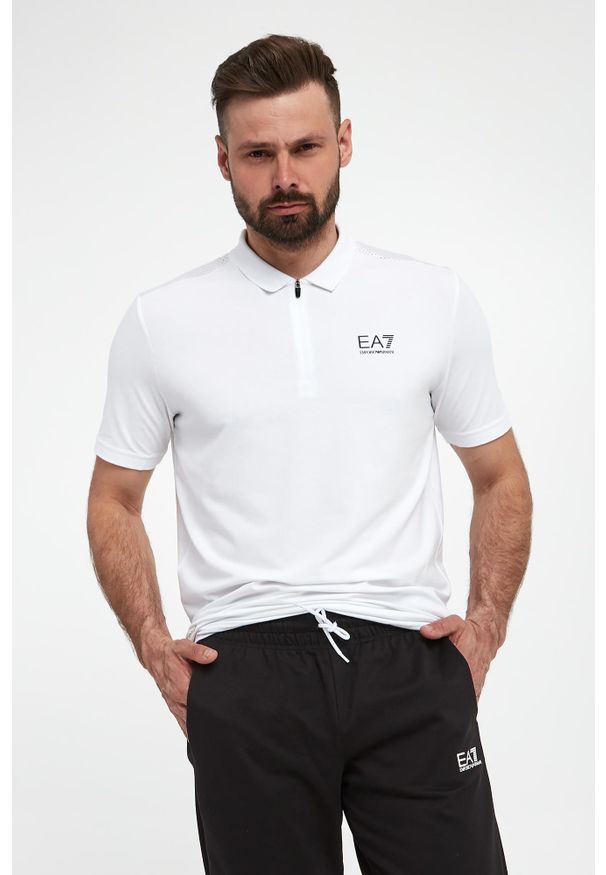EA7 Emporio Armani - Polo męskie EA7 EMPORIO ARMANI. Typ kołnierza: polo
