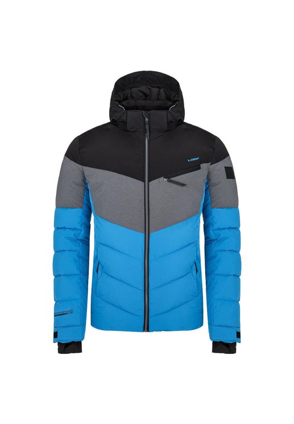 GLENMUIR - Glemo Orisino męska kurtka narciarska 2XL – wodoodporna, wiatroszczelna. Kolor: szary, niebieski, czarny, wielokolorowy, fioletowy. Sezon: zima. Sport: narciarstwo