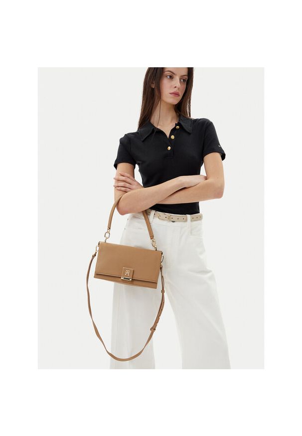 TOMMY HILFIGER - Torebka Tommy Hilfiger. Kolor: brązowy