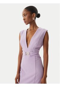 Rinascimento Sukienka koktajlowa CFC0123769003 Fioletowy Regular Fit. Kolor: fioletowy. Materiał: syntetyk. Styl: wizytowy #4