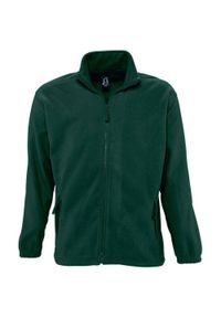 SOL'S - Bluza Polarowa Unisex Dla Dorosłych North. Kolor: zielony. Materiał: polar. Sezon: zima